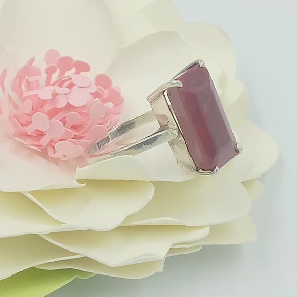 Vintage Sterling Silver Niassa Ruby - Picture 2 of 12